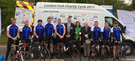 Cyclists take on 300 mile challenge to raise funds for the London Irish Ward Appeal
