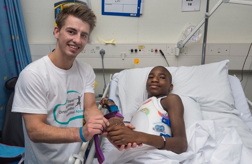 Max Whitlock meets young patient